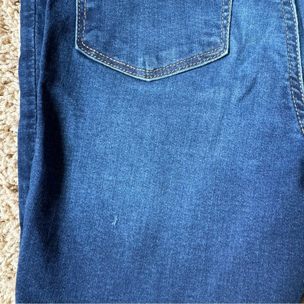 SO Blue Denim Stretch Skinny Jegging Jeans Faux Button Snap Closure Girls 12 - Picture 8 of 13